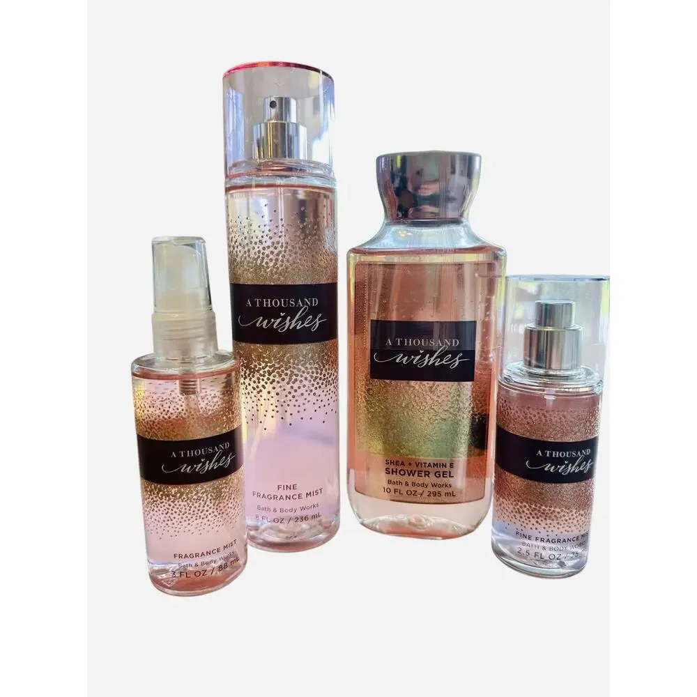 Bath and Body Works “A Thousand Wishes” mixed lot Frag Mist Shower Gel Fine Mist